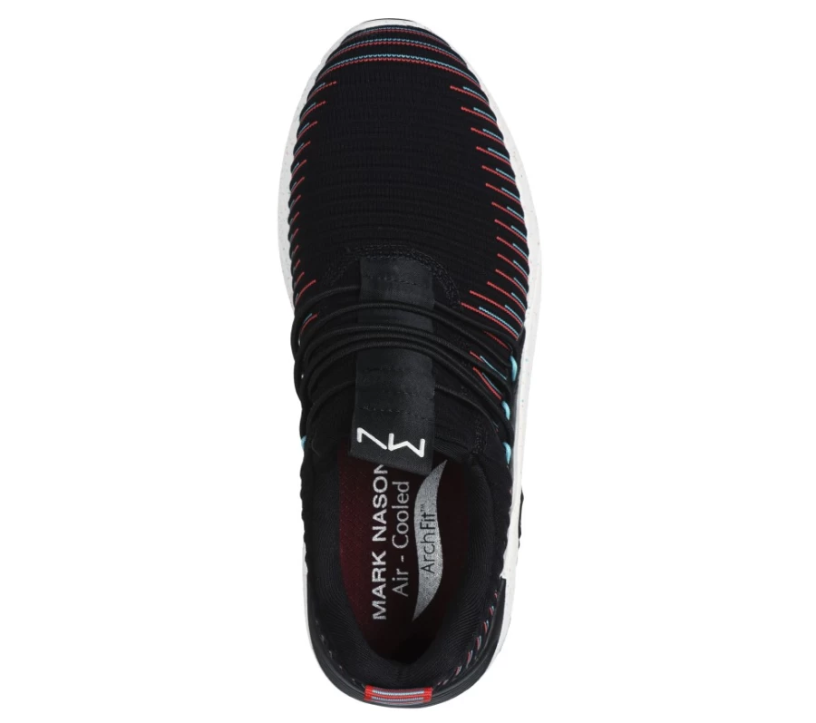 SKECHERS Men's Mark Nason Arch Fit A-Linear - Rayan Sneakers in Black / Multi