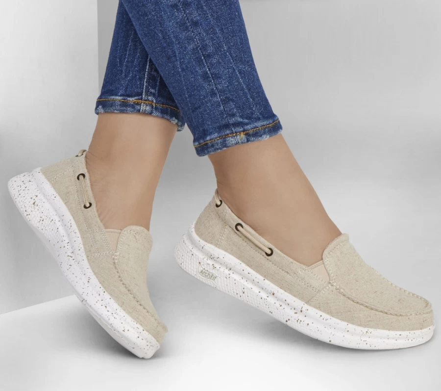 SKECHERS Women's Arch Fit Skipper - Beyond Swell Slip-On Sneakers in Natural