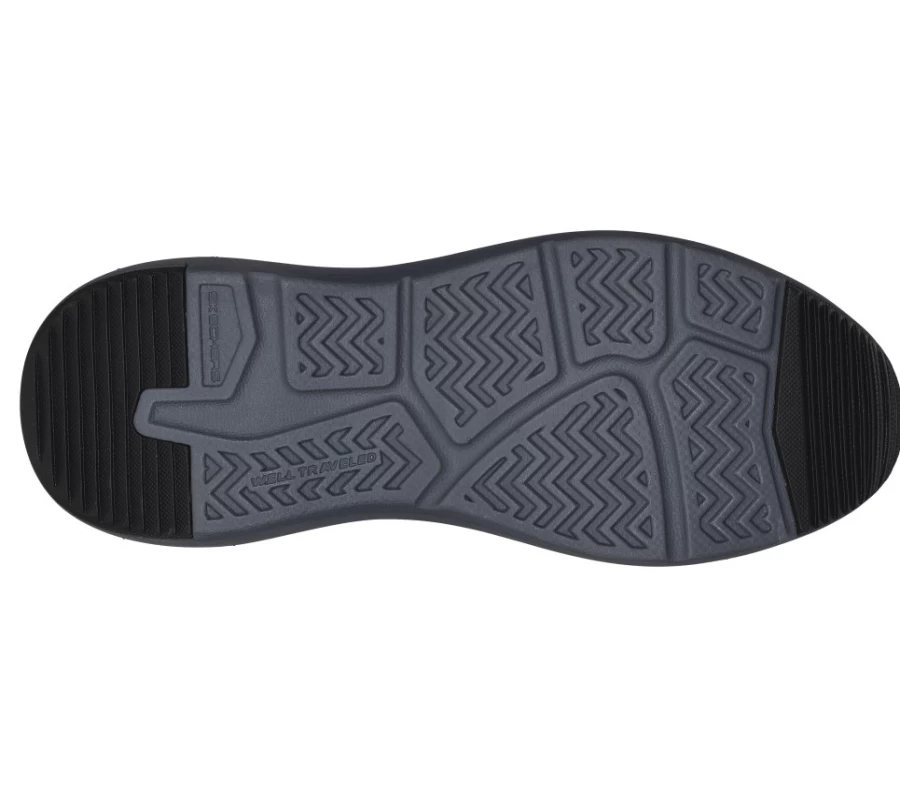 SKECHERS Men's Slip-On Relaxed Fit Sneakers - Parson Oswin in Black