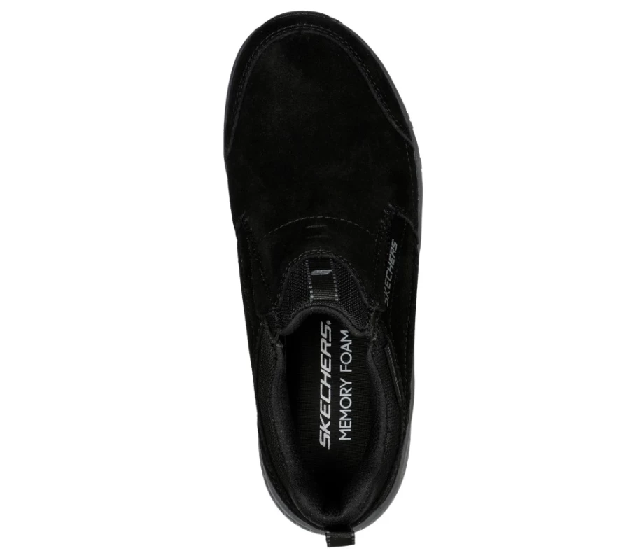 SKECHERS Women's Hillcrest - Nature Walk Sneakers in Black & Charcoal