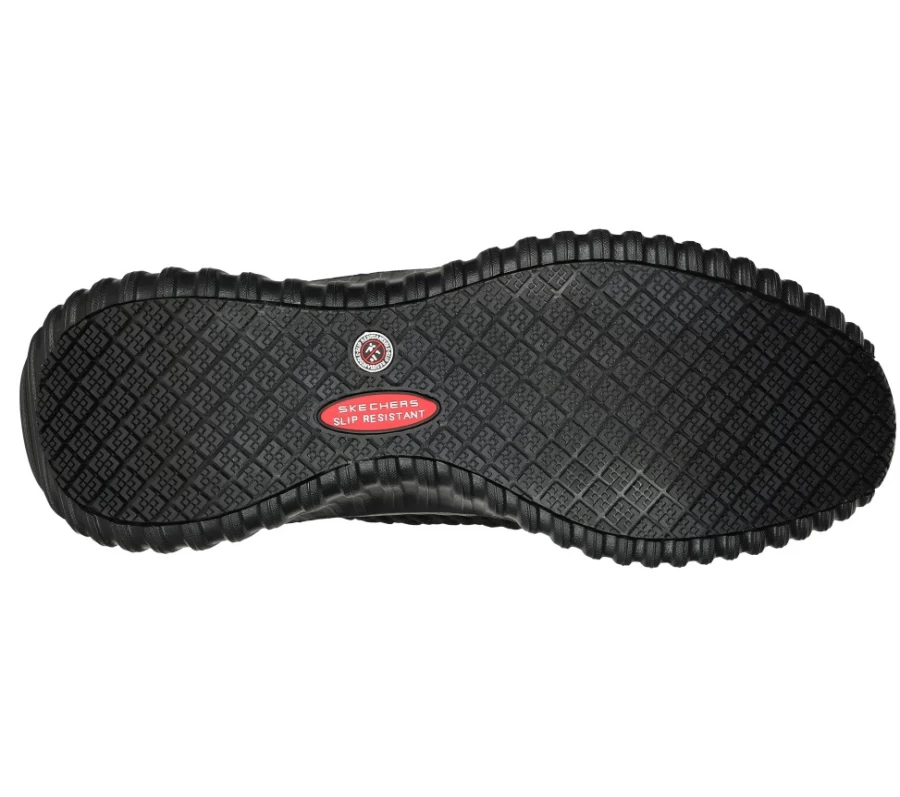SKECHERS Men's Relaxed Fit Work Shoes - Cicades Maxtin in Black