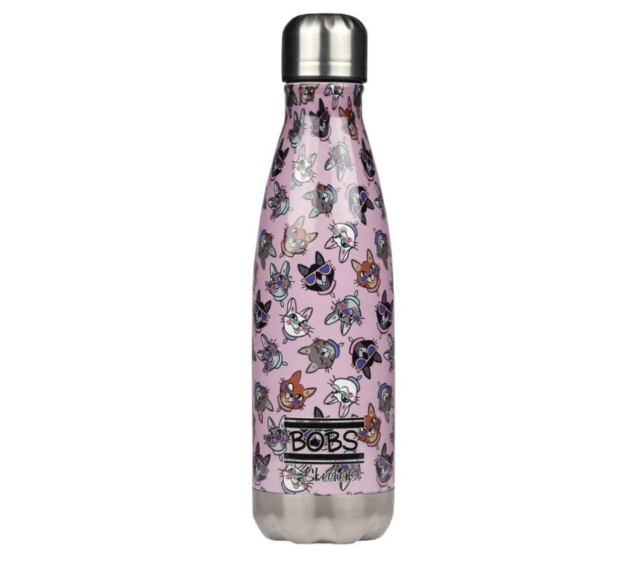SKECHERS Pink Cat Water Bottle for Women - Bob's Coolest Design
