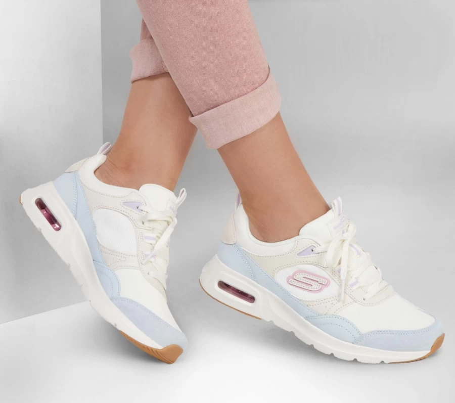 SKECHERS Women's Skech-Air Court - Cool Avenue Sneakers in Natural/Multi Color