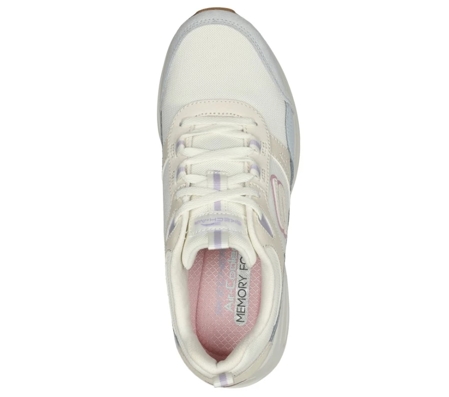 SKECHERS Women's Skech-Air Court - Cool Avenue Sneakers in Natural/Multi Color