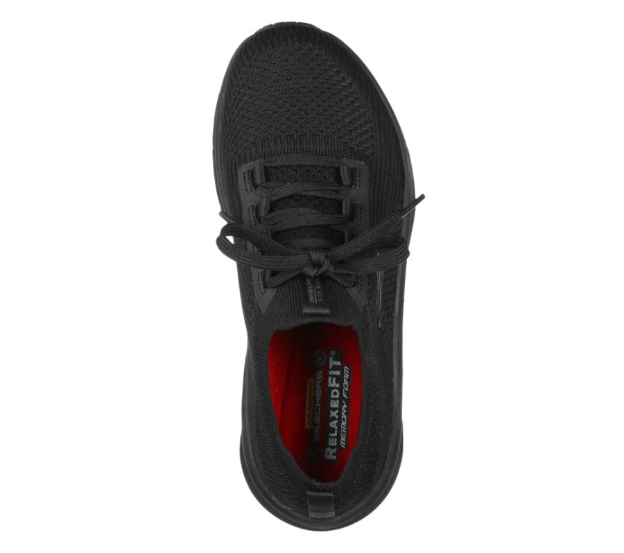 SKECHERS Women's D'Lux Walker Sr - Ozema Relaxed Fit Walking Shoes in Black