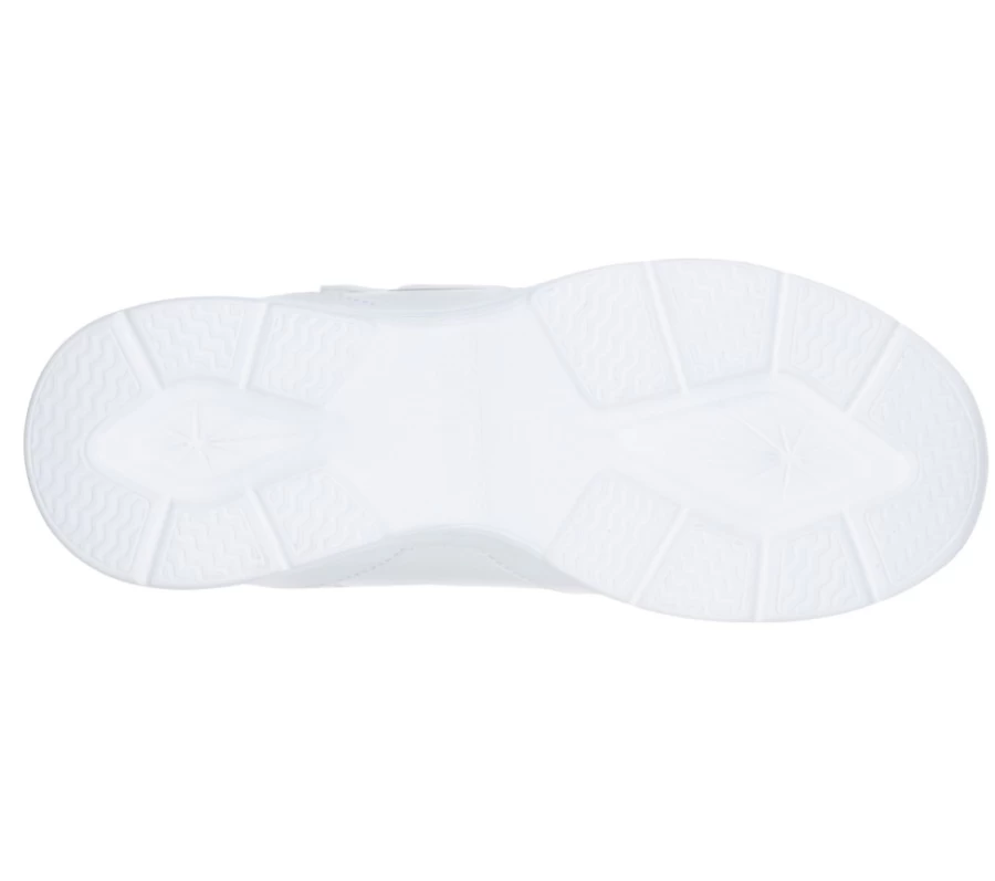 SKECHERS Kids Glimmer Kicks - White School Sneakers for Comfort & Style