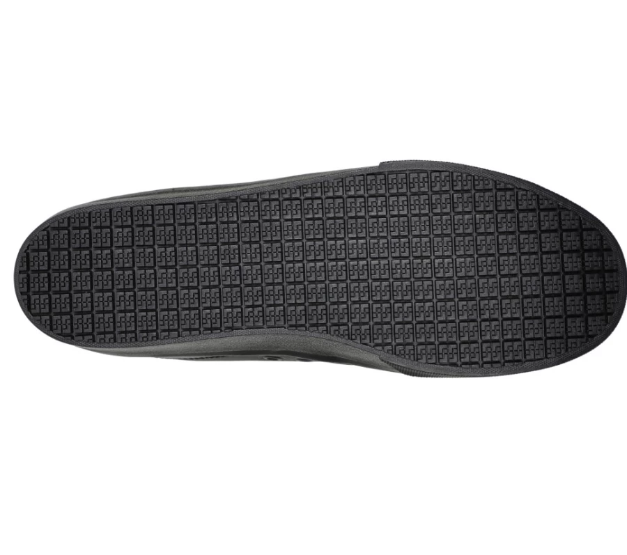 SKECHERS Men's Poppy Sr Sneakers in Black - Comfortable Work Shoes for Men