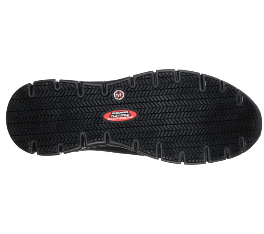 SKECHERS Men's Work Synergy - Omat Alloy Toe Safety Shoes in Black