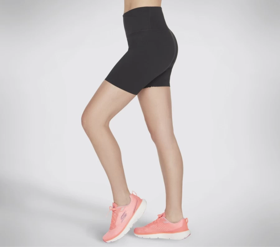 SKECHERS Women's Go Sculpt 6 Inch Bike Shorts - Black High-Waisted Workout Shorts for Cycling & Training