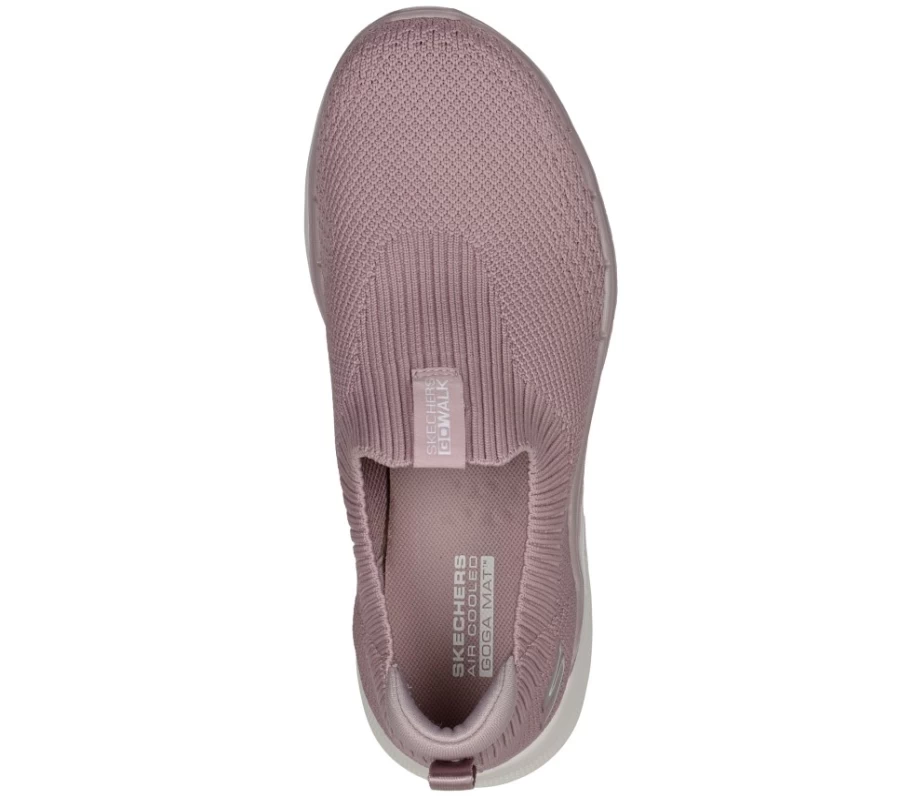 SKECHERS Women's Go Walk 6 Sneakers in Mauve - Lightweight Walking Shoes for Comfort & Style