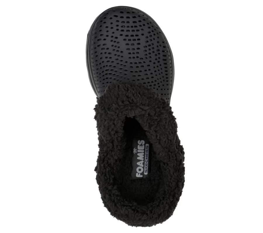 SKECHERS Women's Gowalk 5 Foamies Slip-On Walking Shoes - Black Relaxed Fit