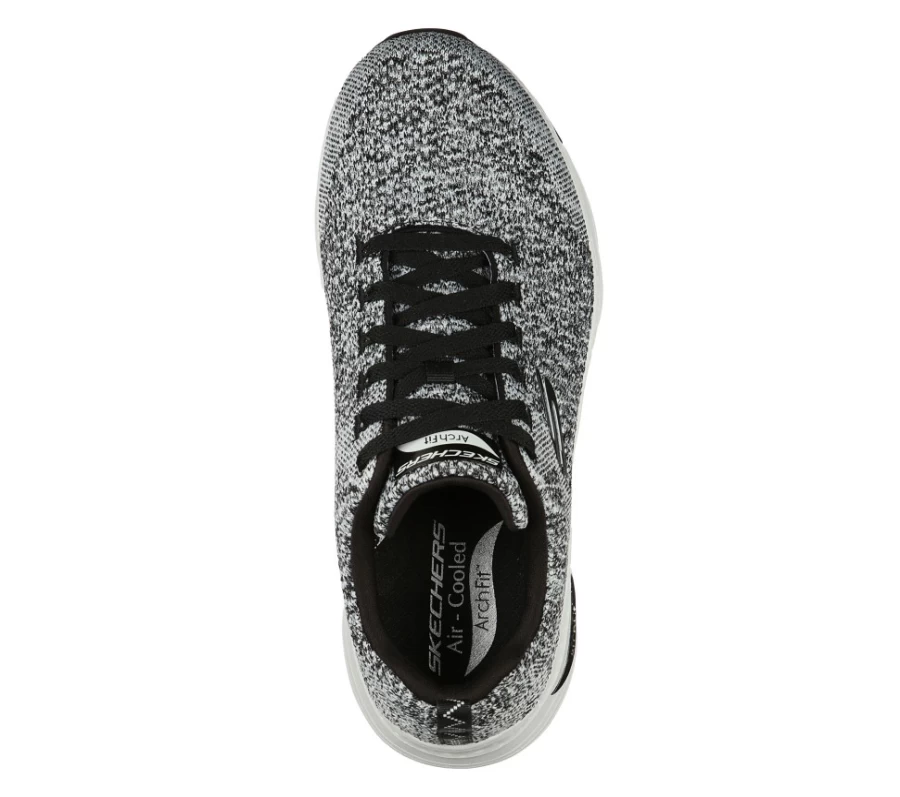 SKECHERS Men's Arch Fit Paradyme Sneakers in White & Black - Comfortable Walking Shoes