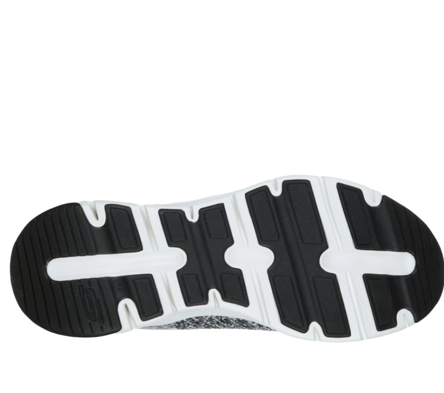 SKECHERS Men's Arch Fit Paradyme Sneakers in White & Black - Comfortable Walking Shoes