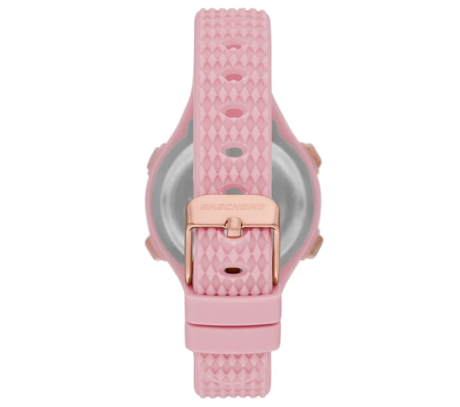 SKECHERS Women's Pink Elkwood Gold Bezel Watch - Stylish Fashion Timepiece