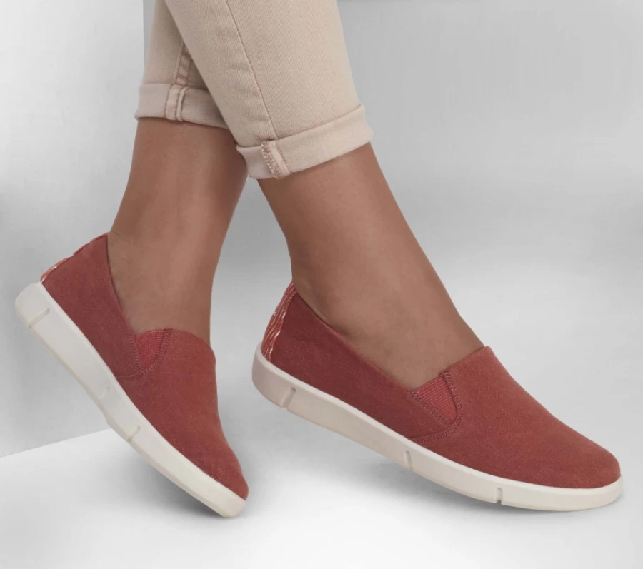 SKECHERS Women's Breeze St - Sunshiny Sneakers in Rust Color | Comfortable Casual Shoes