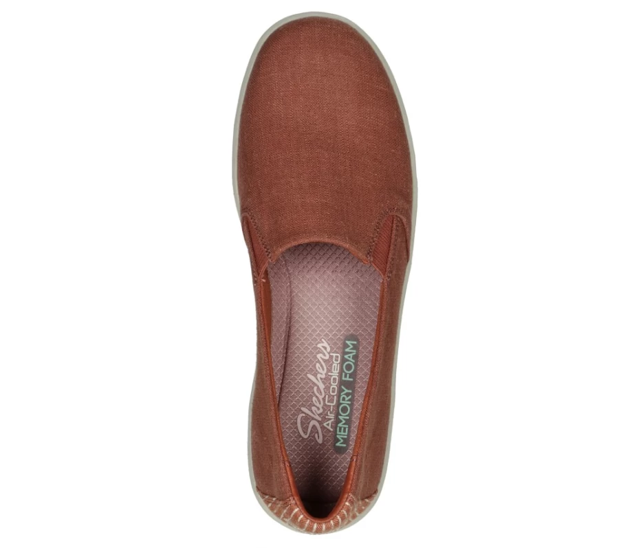 SKECHERS Women's Breeze St - Sunshiny Sneakers in Rust Color | Comfortable Casual Shoes