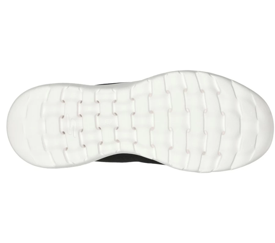 SKECHERS Women's Gowalk Joy Ecstatic Walking Shoes - Black & White Comfort Sneakers