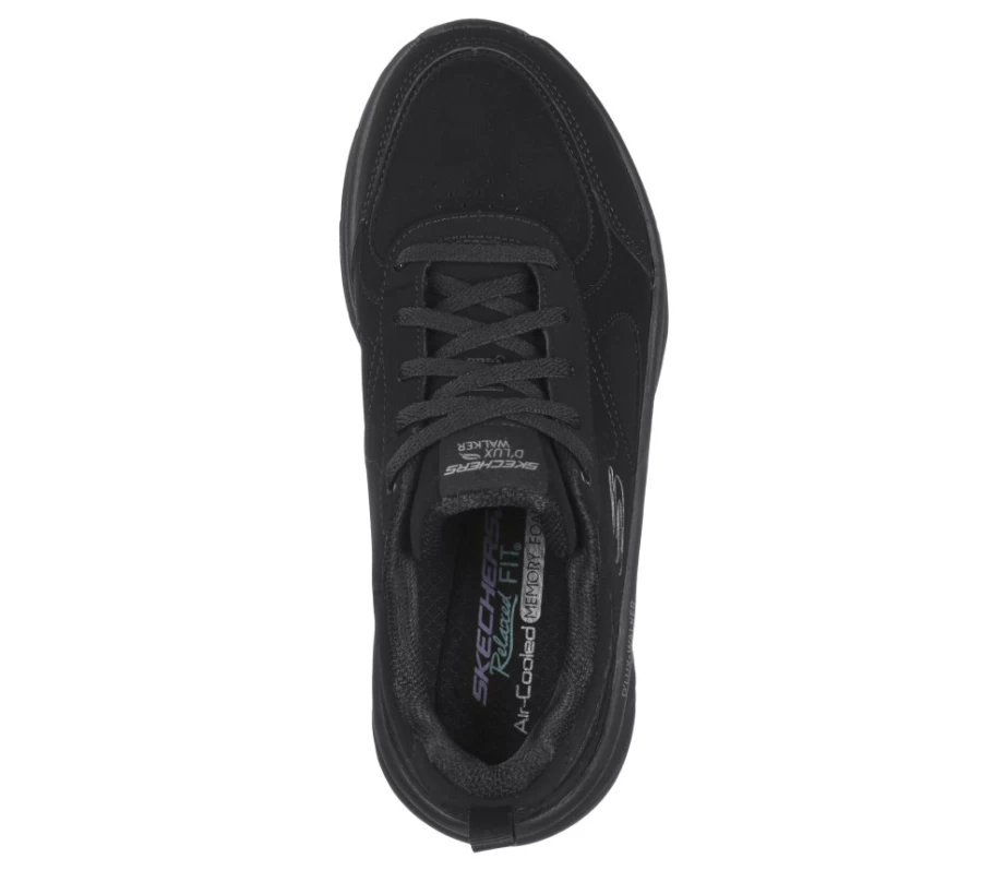 SKECHERS Women's D'Lux Walker Relaxed Fit Sneakers - Black Pure Pleasure Walking Shoes