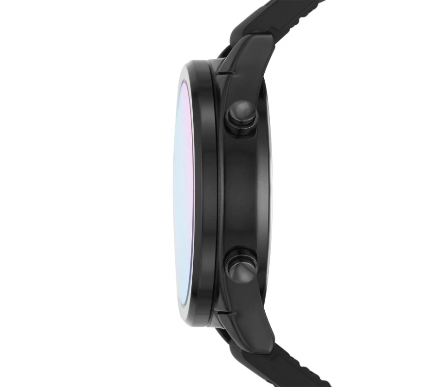 SKECHERS Men's Black Digital Watch with Blue Face - Stylish Sport Watch for Men