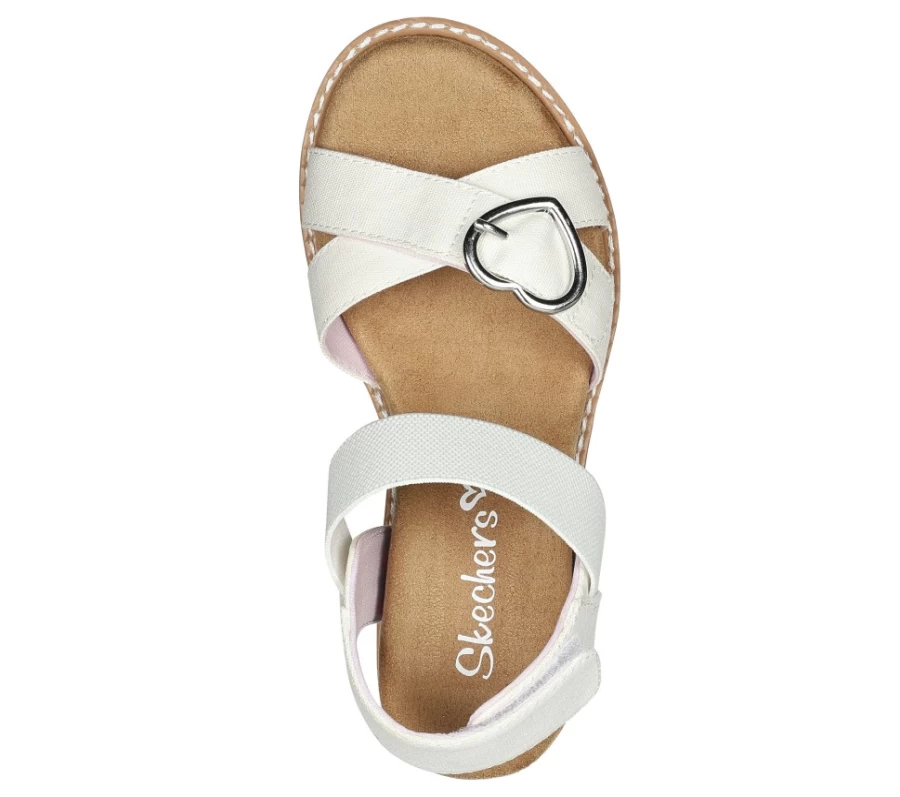 SKECHERS Kids Miss Desert Hi Sneakers in White for Comfort and Style