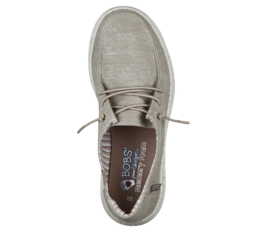 SKECHERS Women's Bobs Skipper - Taupe Summer Life Comfortable Shoes