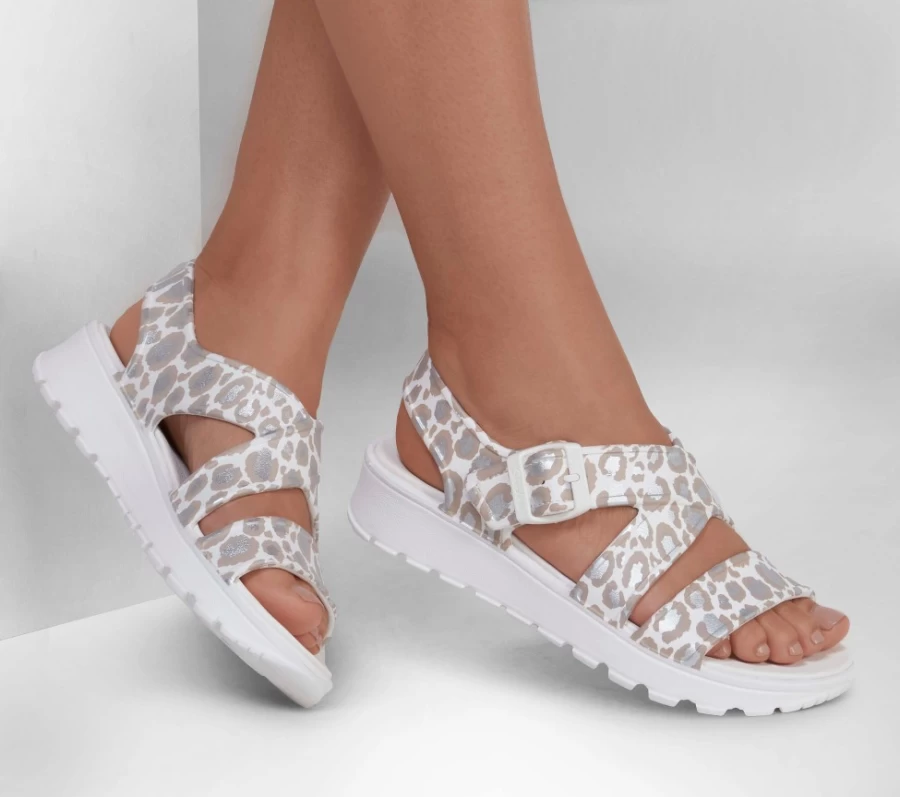 SKECHERS Women's Foamies Footsteps Sneakers in Natural - Fierce Vibes Comfort Shoes