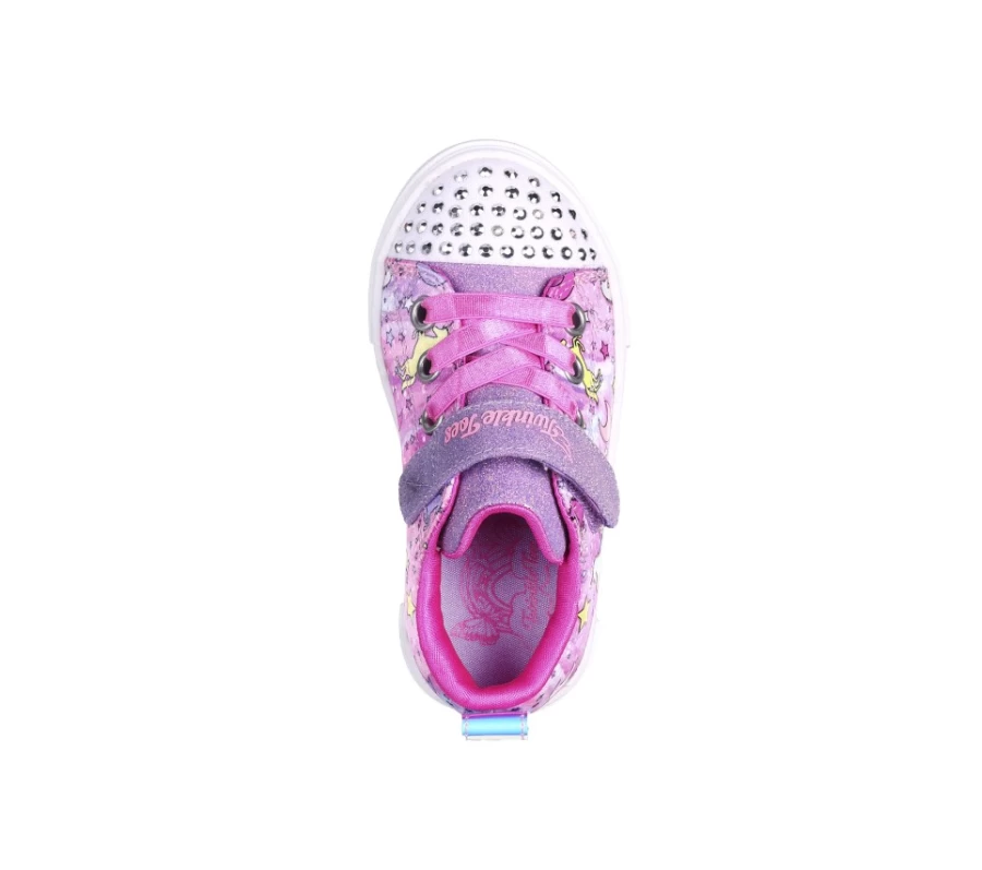 SKECHERS Kids Twinkle Sparks - Unicorn Dreaming Pink Multi Sneakers