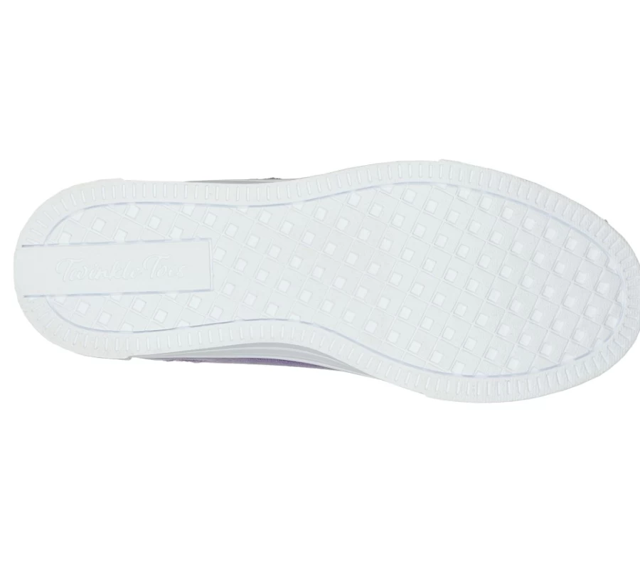 SKECHERS Kids Twinkle Toes Twinkle Sparks - Star Glitz Light-Up Sneakers in Lavender & Multi Colors