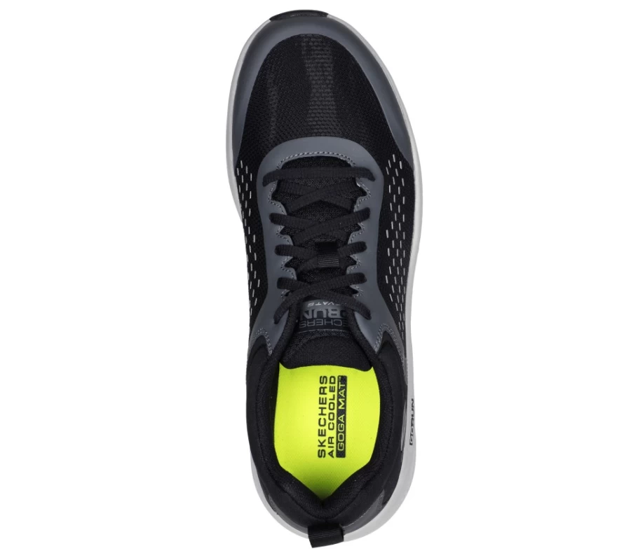 SKECHERS Men's Go Run Elevate - Vandura Running Shoes in Black & Gray