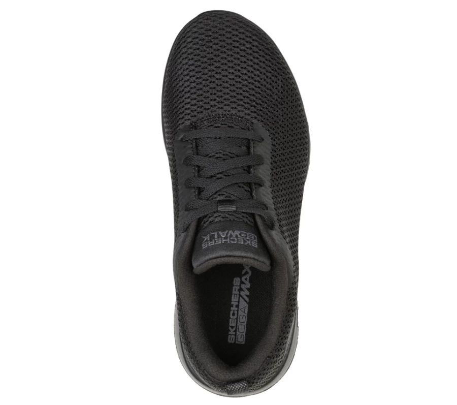 SKECHERS Women's Gowalk Joy - Paradise Sneakers in Black | Lightweight Walking Shoes