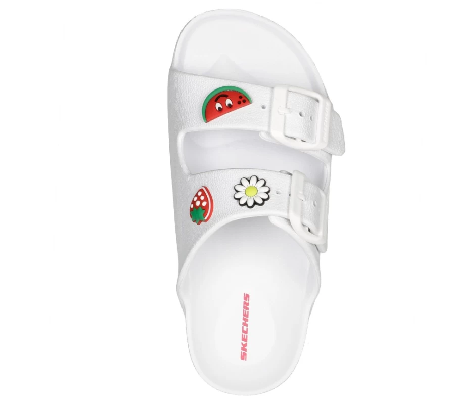 SKECHERS Kids' Foamies Cali Blast - White Fruity Fun Sneakers