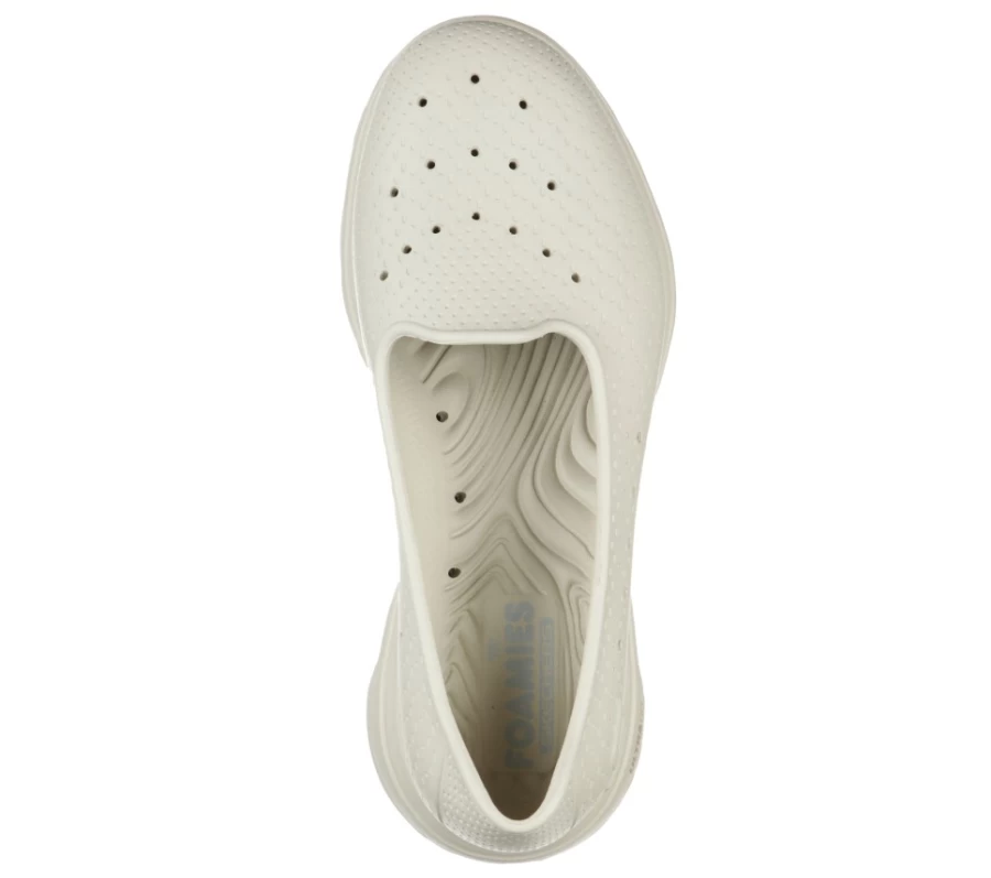 SKECHERS Women's GOWALK 5 Foamies Sneakers in Natural - Lightweight Comfort Walking Shoes