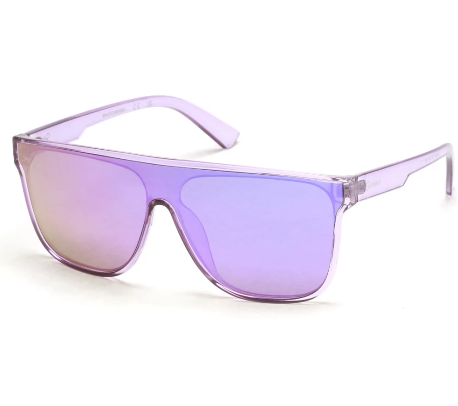 SKECHERS Women's Lilac Oversized Shield Sunglasses for UV Protection & Fashion