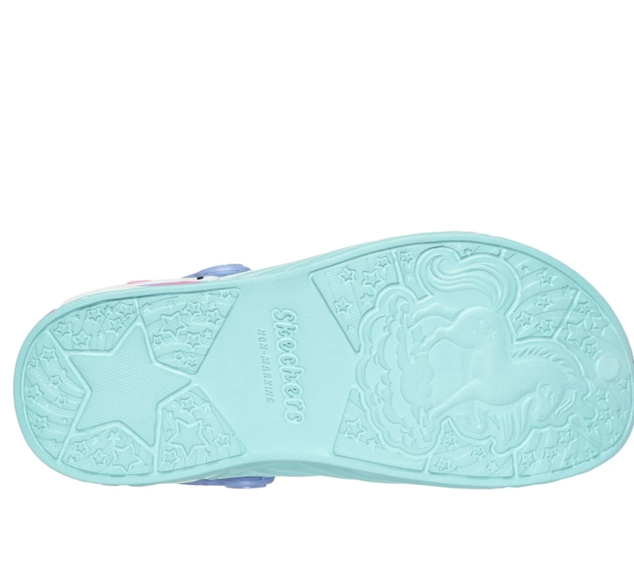 SKECHERS Kids' Aqua Foamies Unicorn Dreamer Sneakers