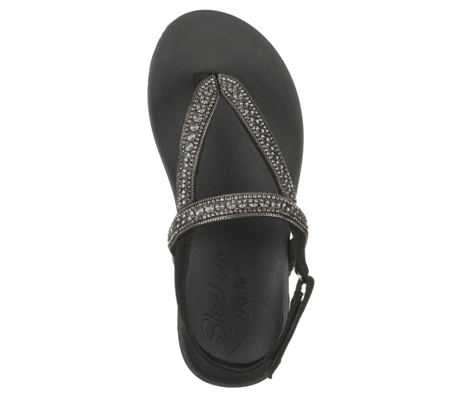 SKECHERS Women's Arch Fit Meditation Slip-On Sneakers in Black - Comfortable Walking Shoes for Women