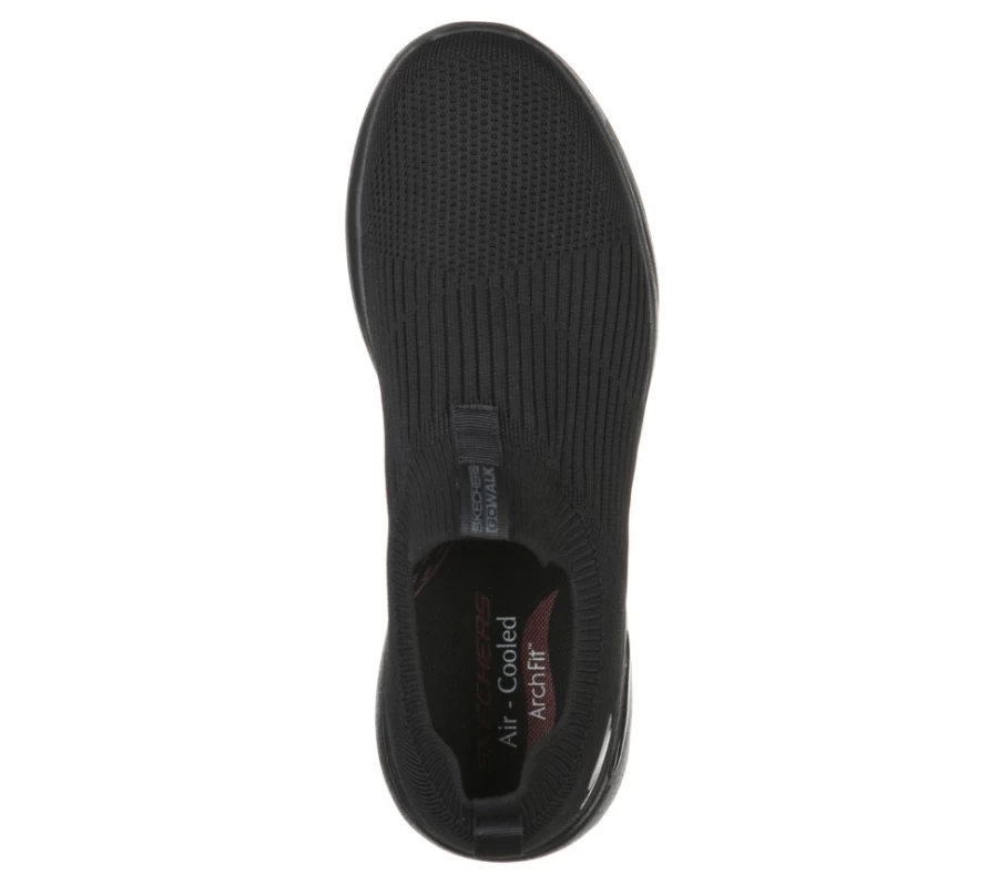SKECHERS Men's Go Walk Arch Fit - Iconic Slip-On Walking Shoes in Black