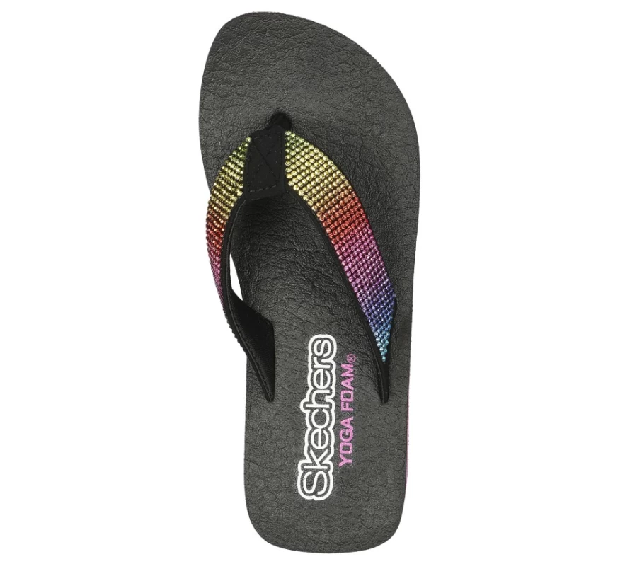 SKECHERS Kids Vinyasa Sparks Sneakers in Black & Multi Color for Active Play