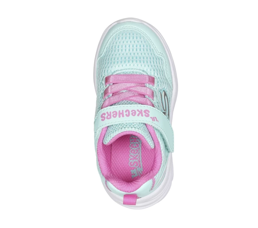SKECHERS Kids Dreamy Dancer - Aqua & Pink Sweet Energy Sneakers for Girls