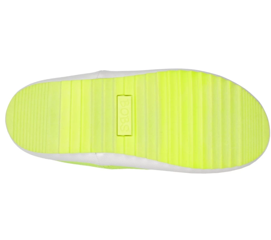 SKECHERS Women's Bobs Drift - Neon Puffs Sneakers in Neon Yellow