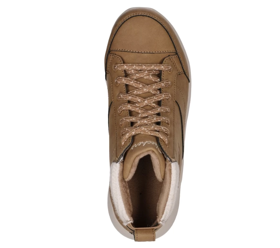 SKECHERS Women's Ultra Flex 2.0 Social Crew Sneakers in Chestnut - Comfortable Walking Shoes