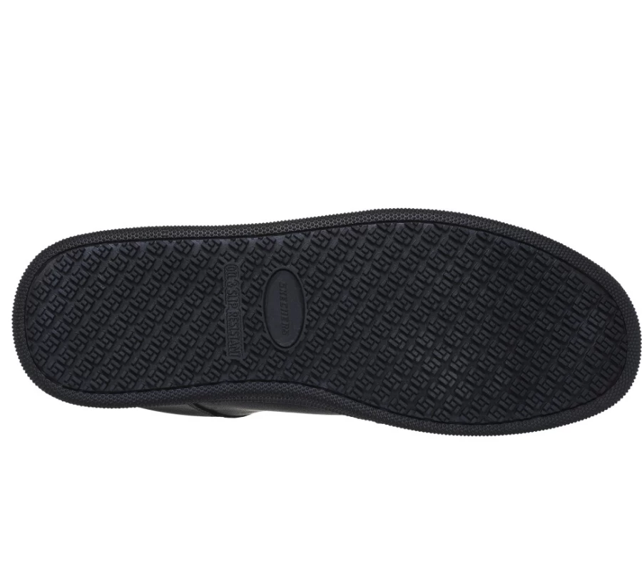 SKECHERS Men's Kennit Comp Toe Work Shoes in Black - Vibsie Safety Footwear