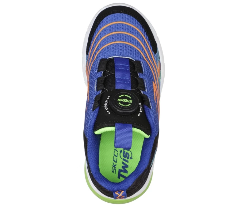 SKECHERS Kids' Twist-Fit Sneakers in Blue & Black - Vector-Matrix Design
