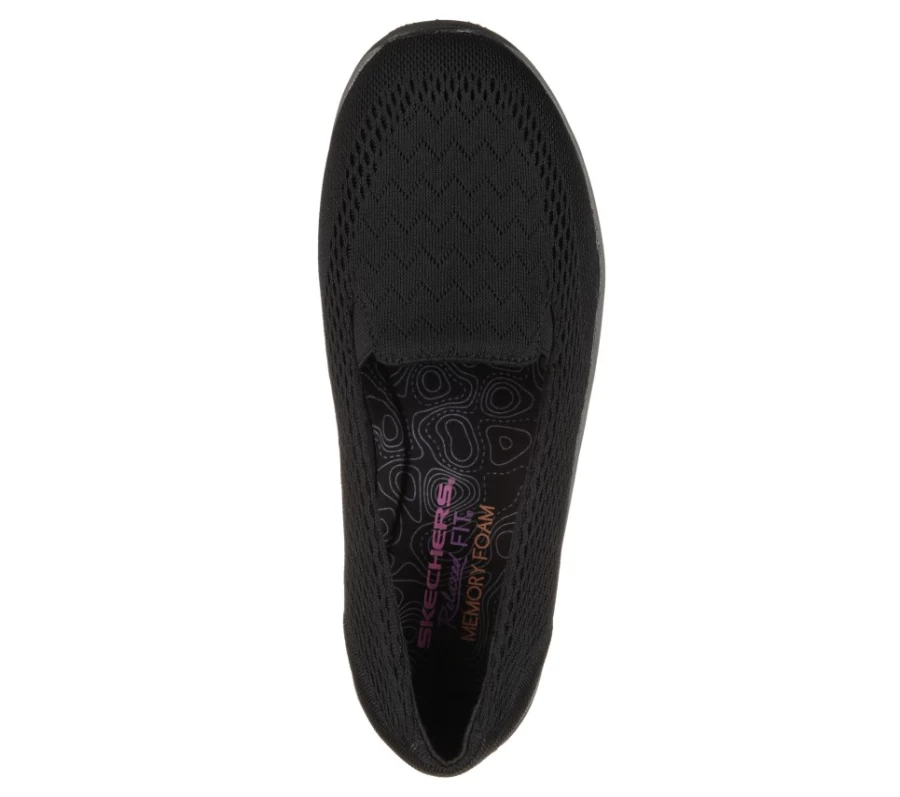 SKECHERS Women's Relaxed Fit Reggae Fest - Willows Black Casual Shoes