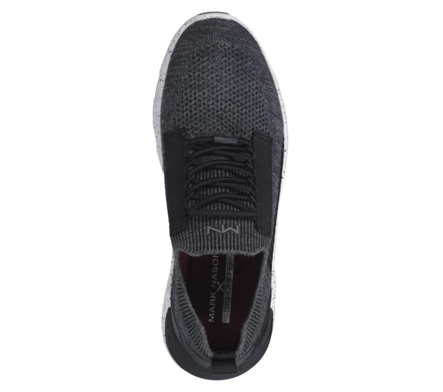 SKECHERS Men's A-Line Glide - Zev Sneakers in Black | Lightweight Comfort Walking Shoes