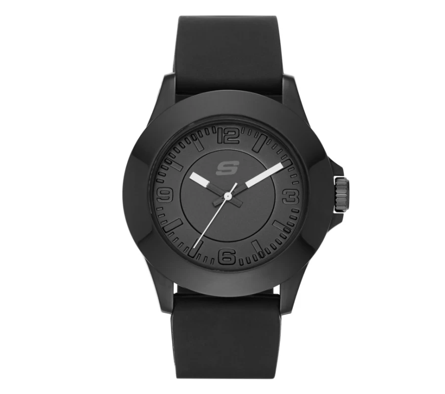 SKECHERS Men's Black Rosencrans Midsize Watch
