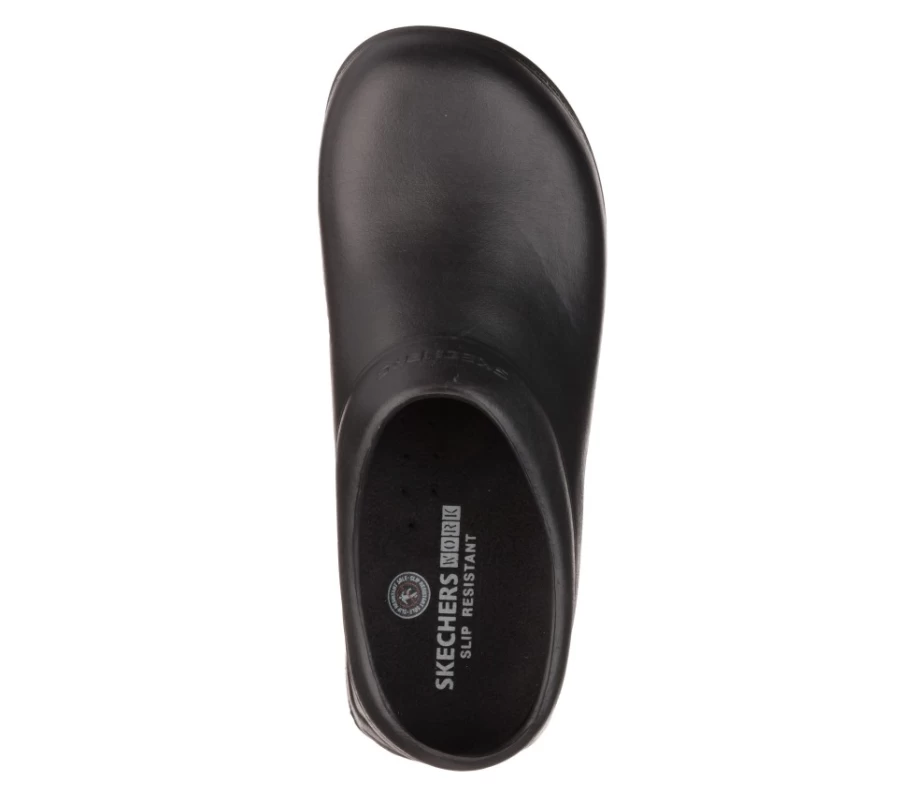 SKECHERS Men's Oswald - Balder Black Work Shoes