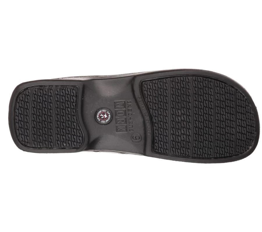 SKECHERS Men's Oswald - Balder Black Work Shoes