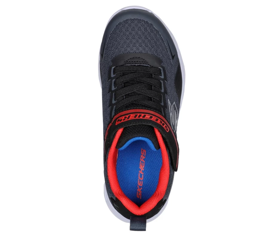 SKECHERS Kids Microspec Max - Ravork Sneakers in Black / Charcoal