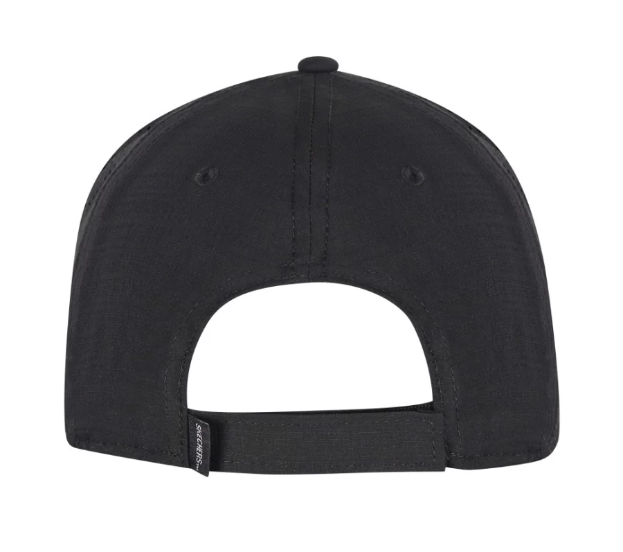 SKECHERS Men's Heritage S Baseball Cap - Black Adjustable Dad Hat