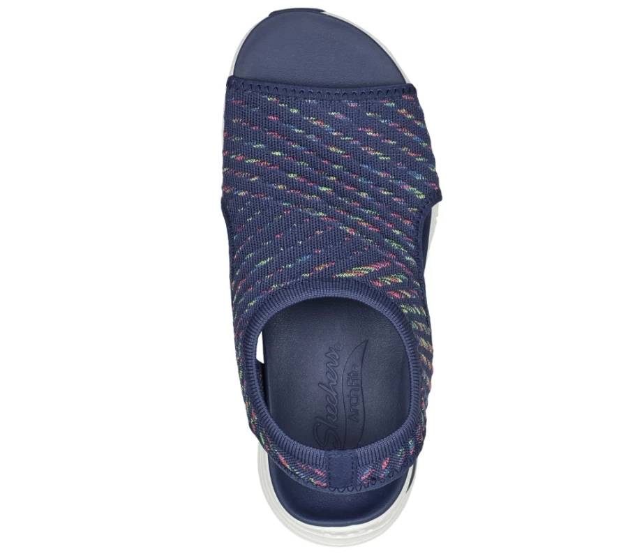 SKECHERS Women's Arch Fit - Catchy Wave Sneakers in Navy/Multi Color for Comfort & Style
